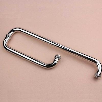 L sharp glass shower room door pull handle