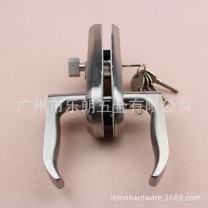 不鏽鋼雙開玻璃推拉門鎖